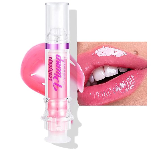 Lip Gloss Plumper Glossy Lip Lipstick, Lifter Gloss, Hydrating, Volumizes, High-Shine, Lip Plumping Lip Glass Mirror Lip Glaze Lip Makeup, Plump And Pout Lip Plumper for Women Girls-VivaGrace Women