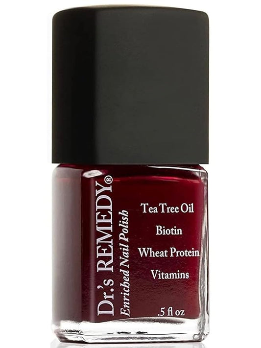 Dr’s Remedy Enriched Nail Polish: Non Toxic, All Natural, and Organic - Doctor Formulated: Strengthens, Restores, Heals, and Protects '24-Free' - SASSY Scarlet
