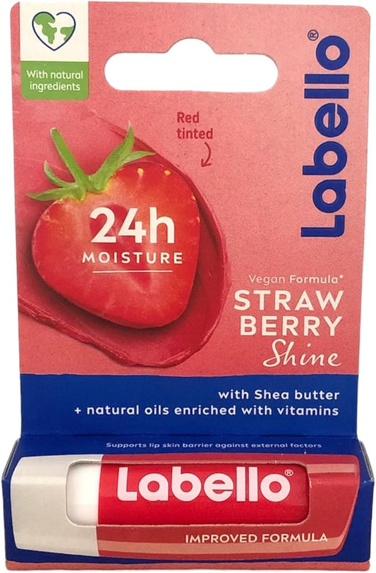 Labello Strawberry Lip Balm-VivaGrace Women