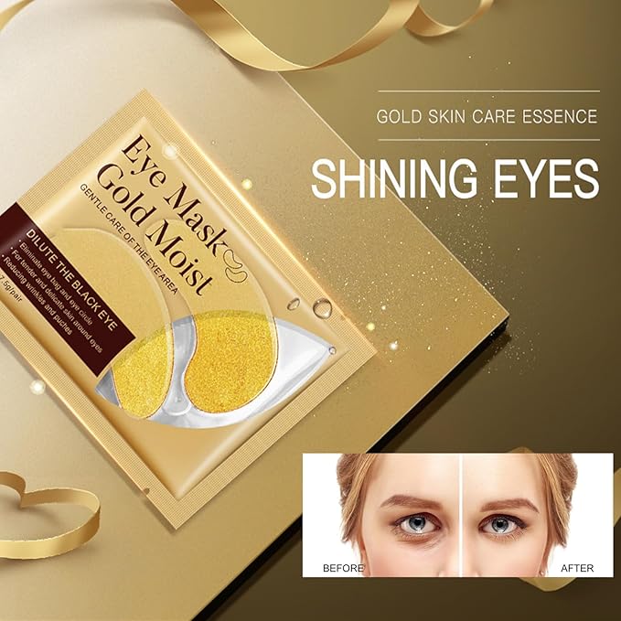 Retinol Eye Cream Anti Aging + 24k Under Eye Patches Kit, Under Eye Patches For Puffy Eyes And Dark Circles, Under Eye Cream With Retinol Serum,Dark Circle Eye Cream For Moisturizing, Firming-VivaGrace Women