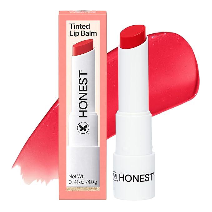 Honest Beauty Tinted Lip Balm | Antioxidant-rich Acai Extracts + Avocado Oil | EWG Certified, Vegan, Cruelty Free | Blood Orange-VivaGrace Women