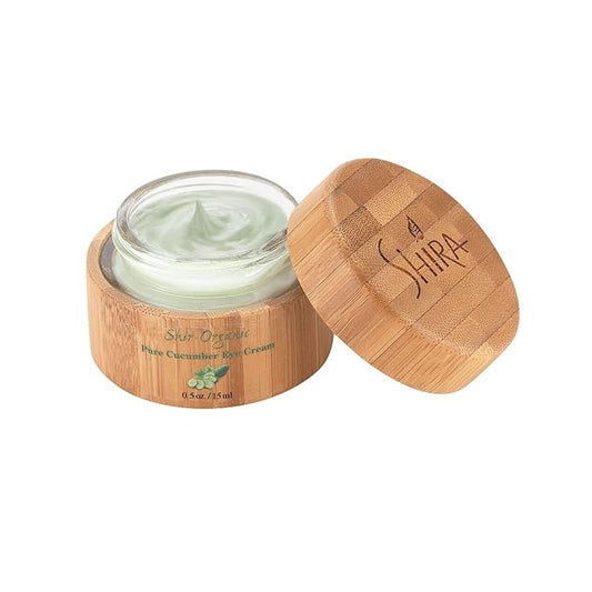 Shir-Organic Pure Cucumber Eye Cream For Dark Circles Eye Puffiness Wrinkles Instant Hydration Anti Aging Eye Cream for All Skin Type (15 ML)-VivaGrace Women