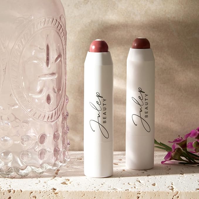 Julep It's Balm: Tinted Lip Balm + Buildable Lip Color Duo - Dusty Orchid Shimmer, Brown Sugar - Natural Gloss Finish - Hydrating Vitamin E Core - Vegan-VivaGrace Women