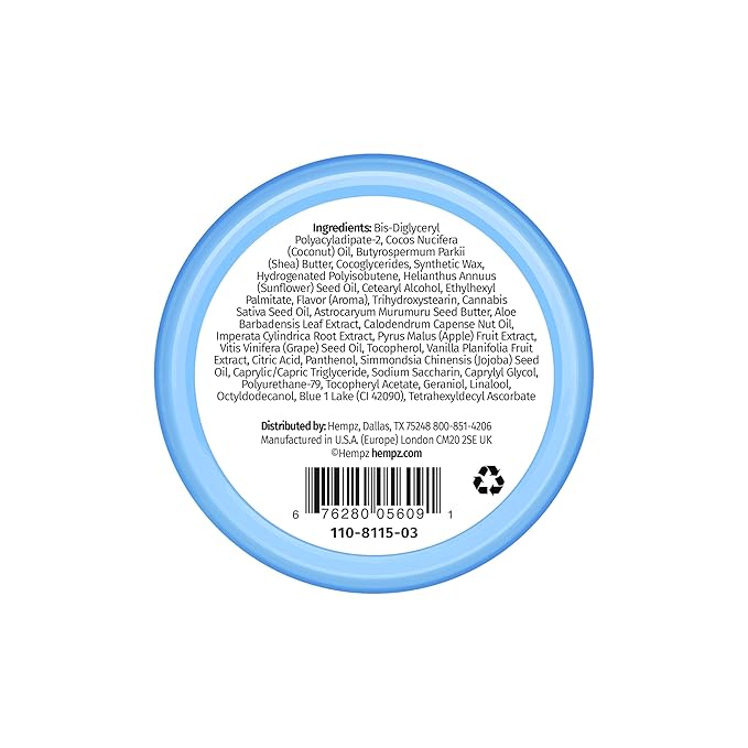 Hempz Hydrating Lip Sleeping Mask - Triple Moisture Fresh Citrus (.95 Oz.) | Overnight Hydrating Lip Balm for Dry Lips, Lip Repair, Chapped Lip Treatment & Nourishment for Women-VivaGrace Women