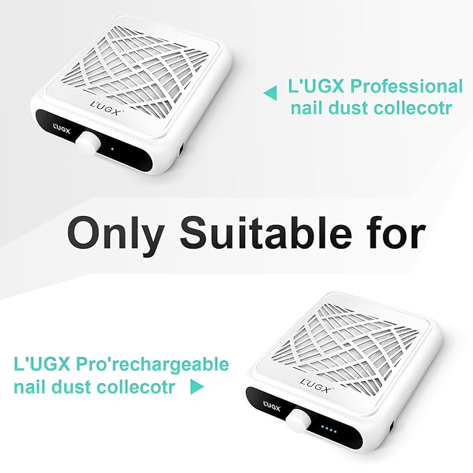 L'UGX Nail Dust Collector Filter, 2Pcs Reusable Filter for L'UGX Professional Nail Dust Vacuum Machine LG622-VivaGrace Women