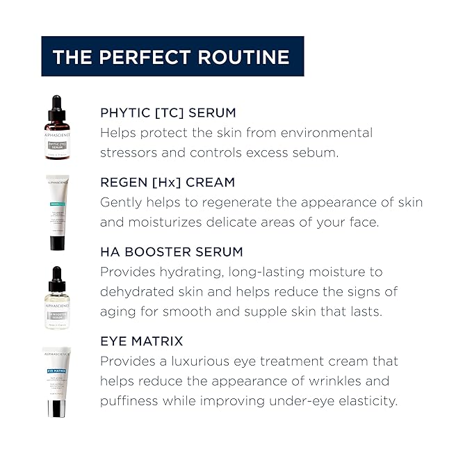 ALPHASCIENCE La Box Esthetique [Perfecting] Discovery Kit - PHYTIC [TC], REGEN [HX], HA BOOSTER, and EYE MATRIX - Helps Reduce Appearance of Blemishes & Scars - Moisturizing - Soothes Skin - 1 Kit-VivaGrace Women