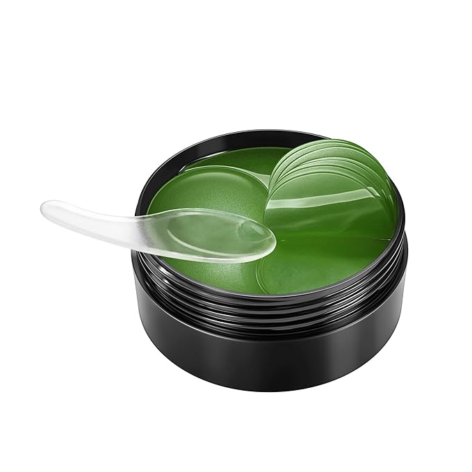 Under Eye Patches, Green Tea, 30 Pairs, Skin Treatment Masks for Dark Circles, Puffiness, Wrinkle, Hydrating Eye Mask, Anti-Ageing, Collagen, Plant Extract-VivaGrace Women
