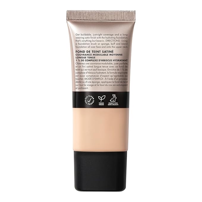 e.l.f. Soft Glam Foundation, Medium Coverage, Long-Lasting & Buildable Foundation For A Smooth, Satin Finish, Vegan & Cruelty-Free, 20 Light Cool-VivaGrace Women