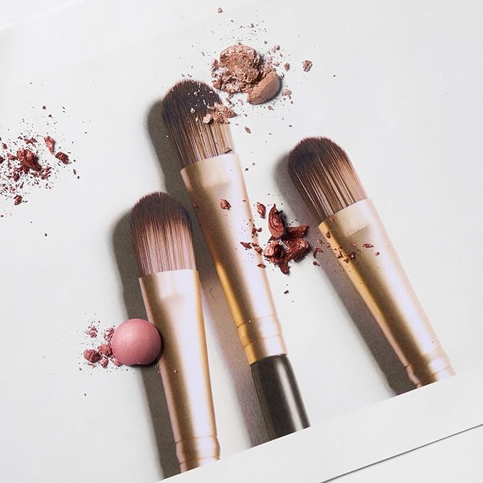 LAURA GELLER NEW YORK Dual-Ended Eyeshadow Brush - Domed Shader & Blending Brush for Baked and Pressed Eyeshadow Application - All Over Eye Makeup Brush-VivaGrace Women