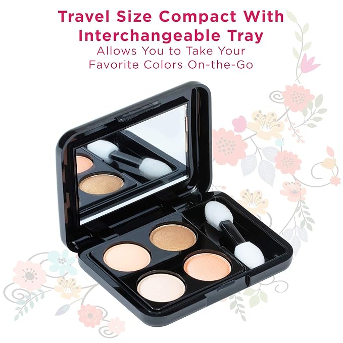 Makeup Kit Gift Set – 79 Piece - 32 Eye Shadows, 2 Blushes, 2 Lip Glosses, 2 Lipsticks, 2 Eye Liner Pencils, 1 Lip Liner Pencil, 1 Mascara - Case with Carrying Handle-VivaGrace Women
