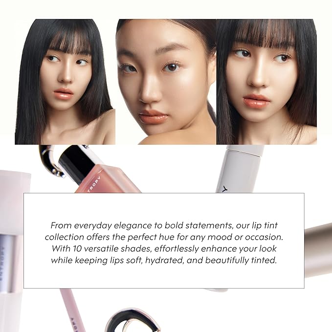 ENTROPY Makeup 2-in-1 Charm Shiny Glowy Lip & Cheek Gloss Tint Keychain, High Pigment Glossy Lip Color & Plumping Gloss, C8 Smoky Quartz Charm-VivaGrace Women