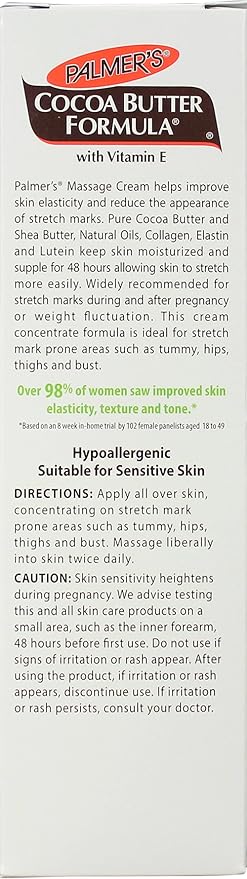 Palmer's Cocoa Butter Formula Massage Cream for Stretch Marks and Pregnancy Skin Care, 4.4 Ounces (Pack of 6)-VivaGrace Women