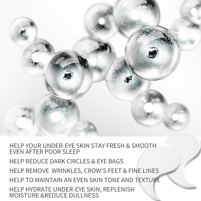 Advanced Snail Hydrogel Eye Patch 60 Patches, Gel Serum Mask, Undereye Treament, Fine Lined, Puffy Eyes, Refresh, Hydrate, Paraben free, Phthalates free, Skincare-VivaGrace Women