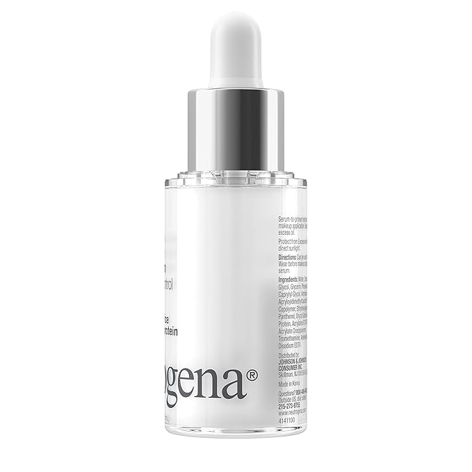 Neutrogena Shine Control Matte Booster Face Primer & Serum, Skin-Mattifying Serum-to-Primer with Rice Protein, Absorbs Excess Oil & Keeps Skin Shine Free, 1.0 fl. oz-VivaGrace Women