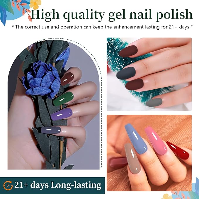 JODSONE 32 Colors Nail Polish Set With U V Light Manicure Nail Tools Nail Art Manicure Salon DIY at Home-VivaGrace Women