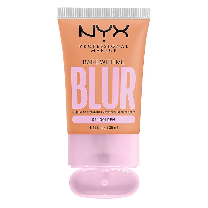 NYX PROFESSIONAL MAKEUP Bare With Me Blur Skin Tint Foundation Make Up with Matcha, Glycerin & Niacinamide - Golden-VivaGrace Women