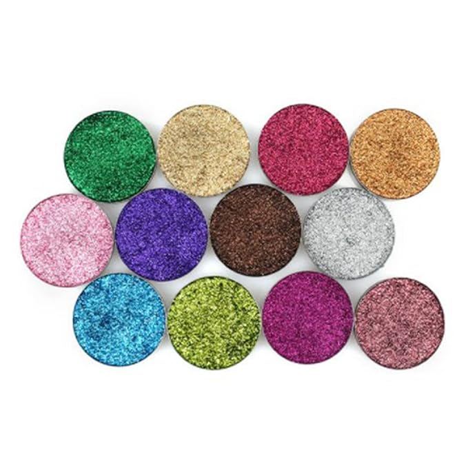 Pack of 30 Empty Round Metal Pans 26mm Eyeshadow Palette Pans Replacement for Magnets Makeup Palettes (3mm Height) Silver