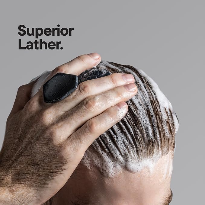 TOOLETRIES Scalp Scrubber - Silicone Exfoliating Hair Scrubber for Men, Bath & Shower Accessories - Durable Scalp Massager That Boosts Circulations & Strengthens Hair - Charcoal-VivaGrace Women