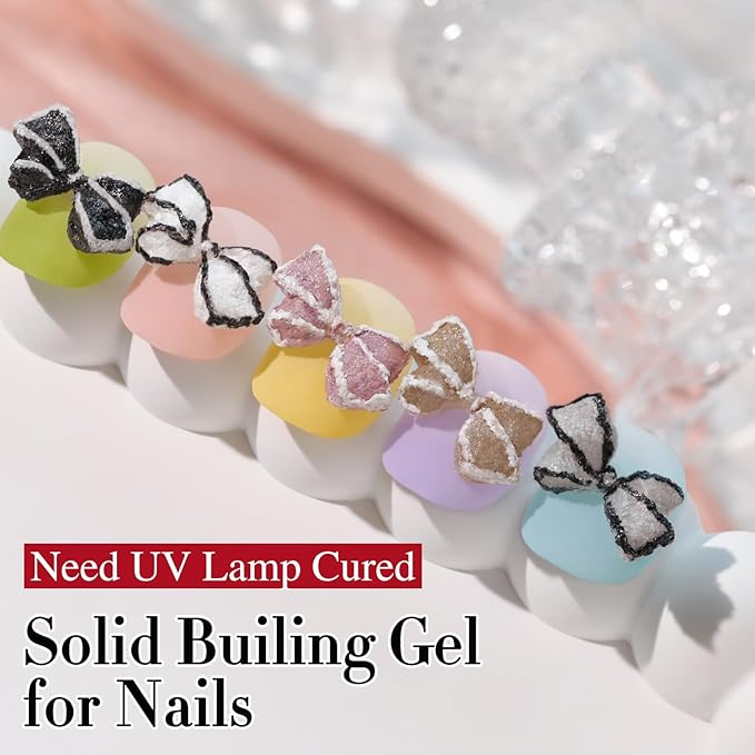 Double Rhythm 3D Nail Gel Solid Sculpting Gel for Nail Art Non-Sticky Hard Gel for Building Carving Molding Nail Extension Soak Off UV/LED Salon Home DIY 0.5 Oz (Gypsum Silver Gray)-VivaGrace Women