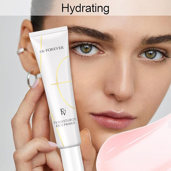 FV Hydrating Makeup Primer, Easy-to-Apply, Brightening, Ideal for Dry and Normal Skin Daily Use, Enhances Skin Glow (Hydrating)-VivaGrace Women