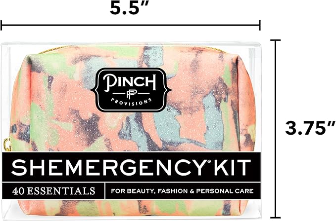 Pinch Provisions Shemergency Kit for Her, 40 Emergency Essential Items, Compact, Multi-Functional Pouch, Gift for Women, Birthday, Bachelorette Parties, and More!-VivaGrace Women