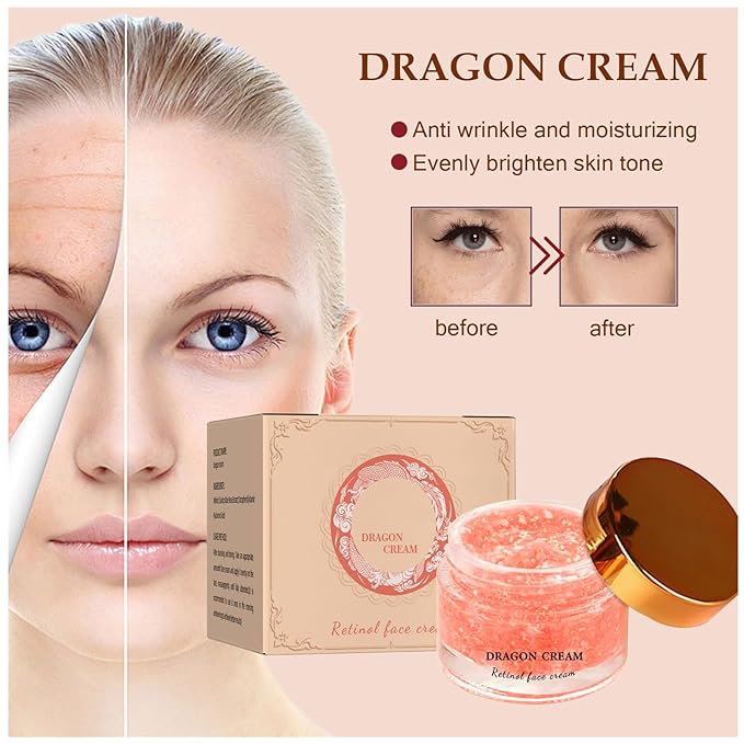 2Pcs Dragons Blood Easy Cream, Dragons Blood Easy Face Cream, Retinol Dragon Blood Cream, Hydrate Skin and Decrease Wrinkles, Lightweight Face Moisturizer for All Skin Types-VivaGrace Women