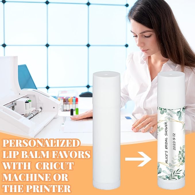 Demissle 150 Pcs Unlabeled Lip Balm Bulk Chapped Stick Blank Mini Lip Balm Gifts Moisturizing Lip Balms Favors for Women Homeless Wedding Bridal Shower Favors Baby Shower Guests Favors(Cocoa Butter)-VivaGrace Women