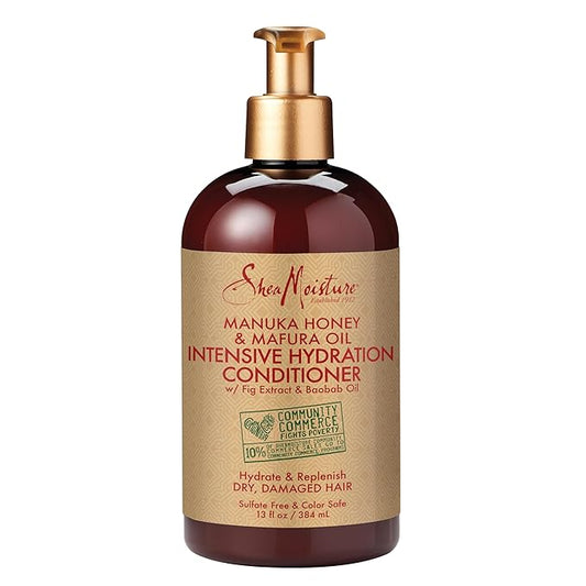 SheaMoisture Conditioner Intensive Hydration for Dry, Damaged Hair Manuka Honey and Mafura Oil to Nourish and Soften Hair 13 oz-VivaGrace Women