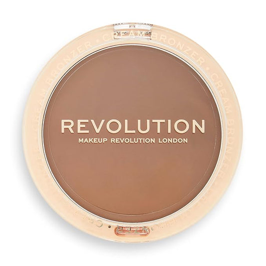 Revolution Beauty, Ultra Cream Face Bronzer, Buildable & Blendable Cream Contour, Vegan & Cruelty Free, Light, 0.24 Oz.-VivaGrace Women