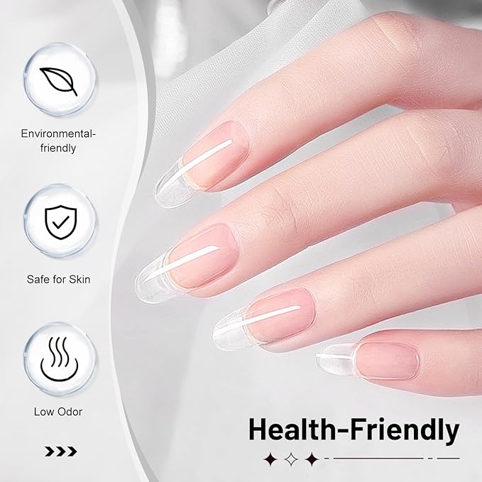 JODSONE 2Pcs 10ml Builder Gel Set, Clear Gel Nail Strengthener for Thickening, Nail Extension, Apex Building, Repairing Broken Nails, Long Lasting DIY Nail Art Gift for Women-VivaGrace Women