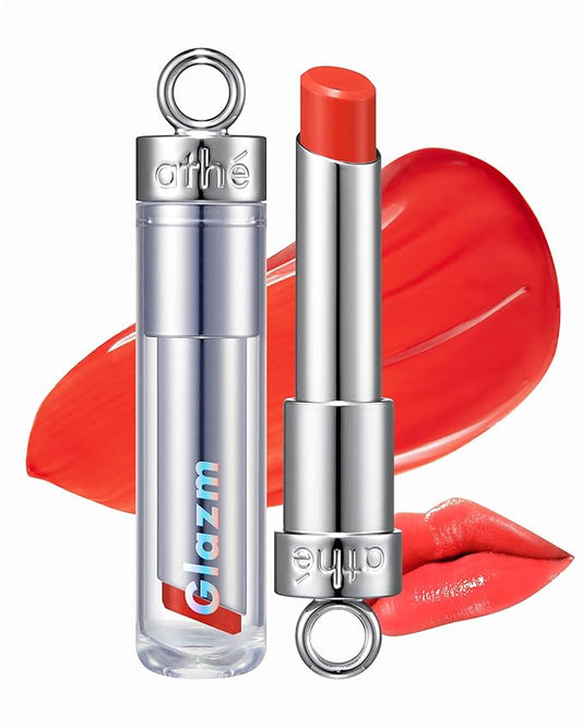ATHE Glazm Lipbalm Stick - Vegan Glow Korean Lip Balm - Plumping, Volumizing & Highly Pigmented Lipstick - Soft Melting, Buildable Formula - Plant-Derived, Cruelty-Free, 0.12oz. (02 Iconic)-VivaGrace Women