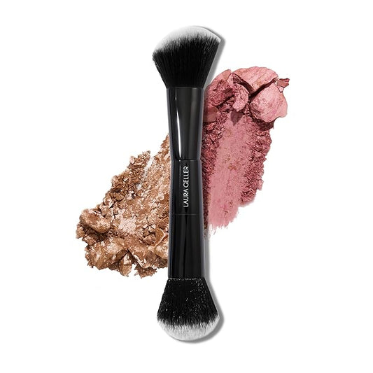 LAURA GELLER NEW YORK Dual-Ended Blush + Bronzer Brush - Blush Bronzer Contour Face Makeup Brush-VivaGrace Women
