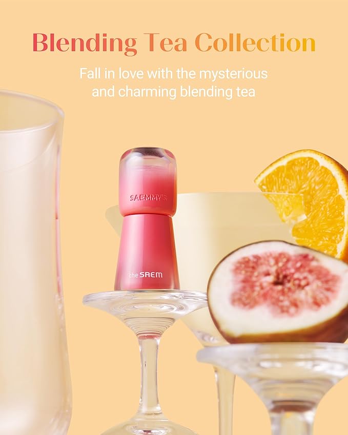 THESAEM Saemmy's Ade Shot Tint - Korean Lip Titnt, Water Gel Lip Stain with Plump Glowy Moisturizing Finish, Buildable Radiant Gloss, Long-Lasting Comfort, 0.1 fl.oz. (04 Violet Gin)-VivaGrace Women