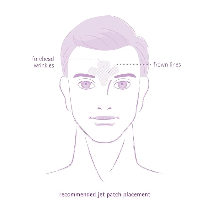 Toute Nuit Wrinkle Patches – Jet – Face Tape for Forehead and Large Frown Lines – Hypoallergenic Anti Wrinkle Patches – 20 Count, Made in USA-VivaGrace Women