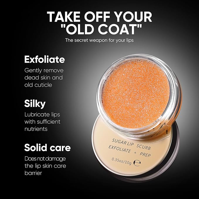 Lip Care Kit with Lip Exfoliator Scrub, Lip Sleeping Mask and Lip Essence Oil for Dry Cracked Lips, Repair and Moisturize Your Lips All Day-VivaGrace Women