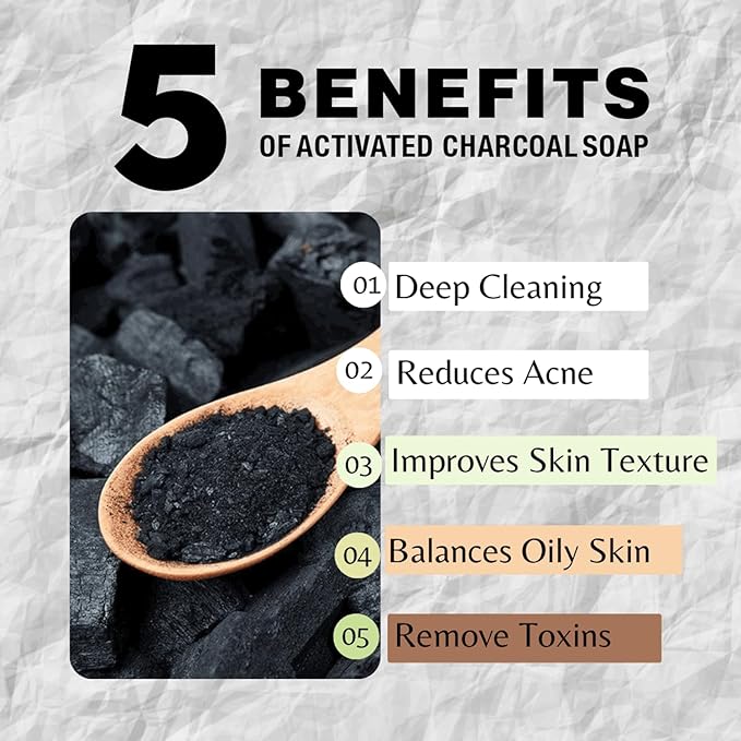 One With Nature Dead Sea Soap 4oz Variety 3Pk-Dead Sea Mud, Activated Charcoal, and Dead Sea Salt-Detoxifying and Exfoliating Soap Bars with Dead Sea Salt for Face & Body, for Men & Women-VivaGrace Women