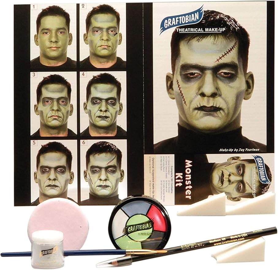 Graftobian Monster Character Makeup Kit - Monster Makeup Set for Costumes, Cosplay, and Halloween-VivaGrace Women