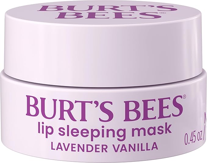Burt’s Bees Lavender Vanilla Lip Sleeping Mask, With Hyaluronic Acid and Squalane Moisturizer To Instantly Hydrate Lips, Overnight Lip Mask, Lip Treatment, 0.45 oz.-VivaGrace Women