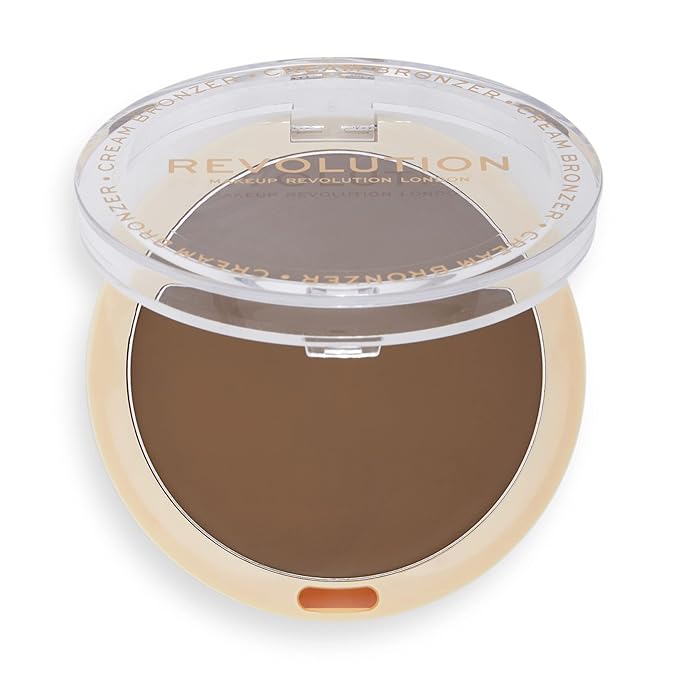 Revolution Beauty, Ultra Cream Face Bronzer, Buildable & Blendable Cream Contour, Vegan & Cruelty Free, Medium, 0.24 Oz.-VivaGrace Women