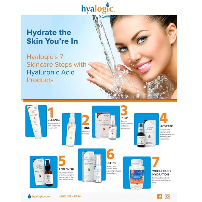 Hyalogic Dark Circle Lightening Face Serum - Treat Under Eye Dark Circles w/Hyaluronic Acid, Eveseryl & Regu-Age - Soothe, Nourish & Rejuvenate Skin - 1oz-VivaGrace Women