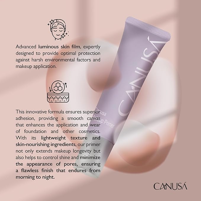 Clear Makeup Primer - Pore Minimizing & Mattifying,Long Lasting Base for Oily/Sensitive Skin - Clear Translucent Finish, Moisturizes & Primes -Cruelty Free US (1.02 Fl Oz / 30ml.)-VivaGrace Women