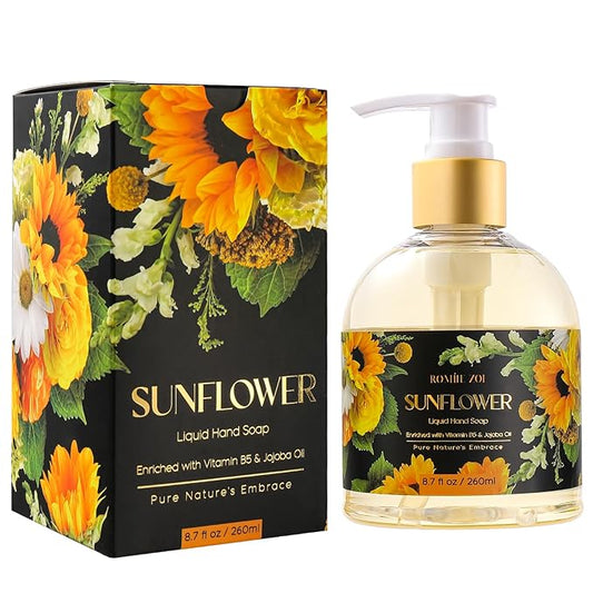 Liquid Hand Soap with Gift Box - Pure Nature's Embrace - Sunflower - 260ml/ 8.7 fl.oz