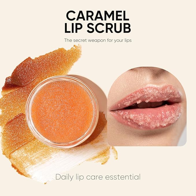 Lip Care Kit with Lip Exfoliator Scrub, Lip Sleeping Mask and Lip Essence Oil for Dry Cracked Lips, Repair and Moisturize Your Lips All Day-VivaGrace Women