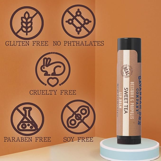 Savannah Bee Company Lip Balm - Lip Moisturizer for Chapped Lips - Hydrating Lip Balm with Pure Honey-VivaGrace Women