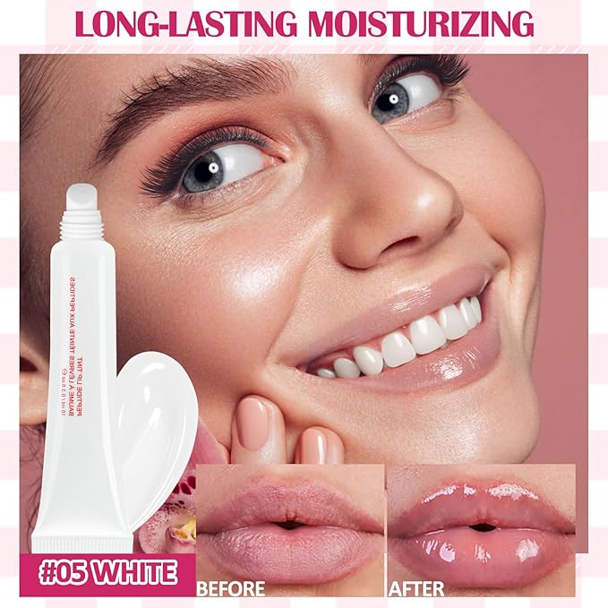 DAGEDA 3Colors Lip Glowy Balm Set, Hydrating Lip Balm Shine Lip Glow Oil, Clear Plumping Lip Gloss Tinted Jelly Balm, Natural Lip Care Makeup Glossy Lip Moisturizer for Dry Cracked Lips(B)-VivaGrace Women