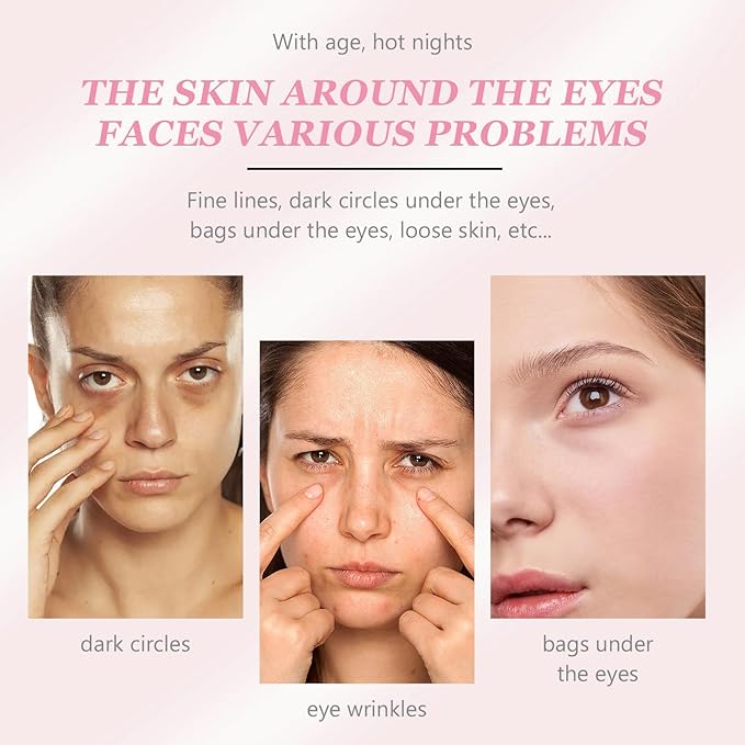 Instant Under Eye Cream, Ream For Eye Bags, Moisturizing Eye Cream, Anti-Wrinkle Eye, Brightening Eyes Tightener Cream, Helps To Instantly Reduce The Puffy Eye Look（2pcs）-VivaGrace Women