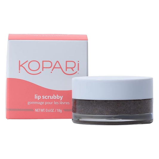 Kopari Coconut Lip Scrubby | Removes Dry Skin For Soft Lips | Volcanic Sand, Brown Sugar & Crushed Coconut Shells Hydrate Exfoliating Lip Scrub Exfoliator Moisturizer Organic Coconut Oil Vanilla Vegan-VivaGrace Women