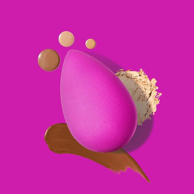Beautyblender® | Electric Violet Beauty Blender Makeup Sponge, Super-Soft Foam Easily Blends Foundations, Powders & Creams, Made in USA, Reusable, Washable, Streak Free Application, Vegan-VivaGrace Women