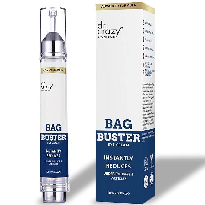 Bag Buster Eye Cream | Instant Reduction | Rapid Eye and Face Lift | Anti-Aging | instantly Reduces, Wrinkles, Dark Circles, Fine Lines, Under Eye Bags | Powdery Residue Or Flakes Free Formula | 10ml-VivaGrace Women
