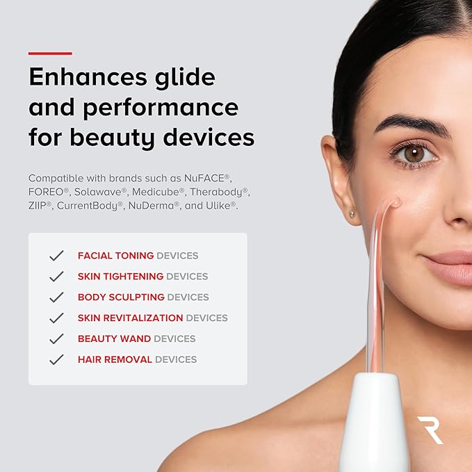 Conductive Gel for Facial, RF & Cavitation Devices – Ultra-Hydrating, Long-Lasting, 96% Organic, Hypoallergenic Leave-On Formula – Pro-Grade Performance – Made in USA – 8.45 fl oz (Pack of 2)-VivaGrace Women